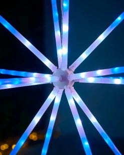 WeRChristmas RGB LED Hanging Starburst Decoration, 56 Cm