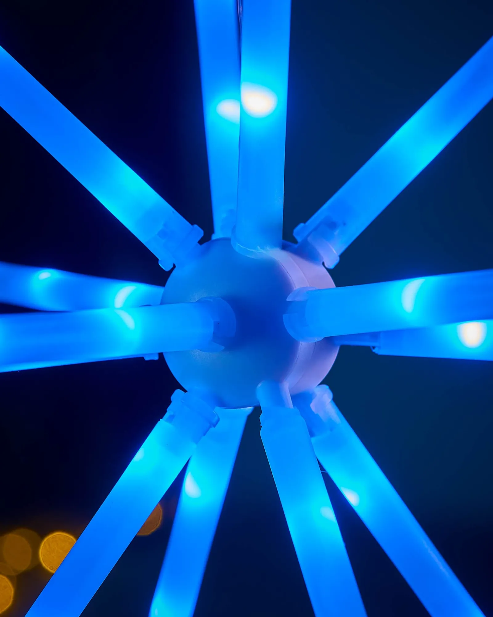 WeRChristmas RGB LED Hanging Starburst Decoration, 56 Cm