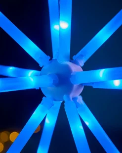 WeRChristmas RGB LED Hanging Starburst Decoration, 56 Cm