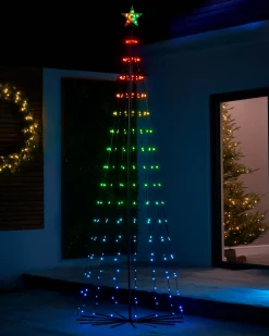 WeRChristmas RGB LED Pop-Up Christmas Tree With Star, 2.5 M