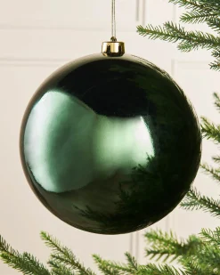WeRChristmas Sage Green Large Gloss Shatterproof Bauble, 20 Cm