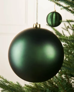 WeRChristmas Sage Green Large Matt Shatterproof Bauble, 20 Cm
