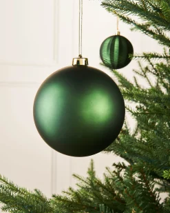WeRChristmas Sage Green Large Matt Shatterproof Bauble, 15 Cm