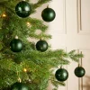 WeRChristmas Sage Green Shatterproof Bauble, 50 Pack