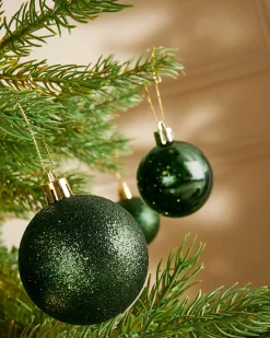 WeRChristmas Sage Green Shatterproof Bauble, 50 Pack