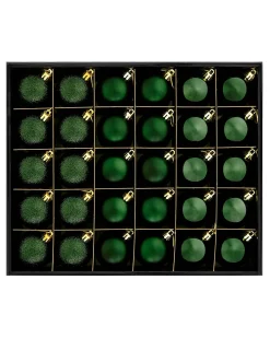 WeRChristmas Sage Green Shatterproof Bauble, 50 Pack