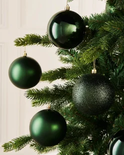 WeRChristmas Sage Green Shatterproof Baubles, 9 Pack, 10 Cm