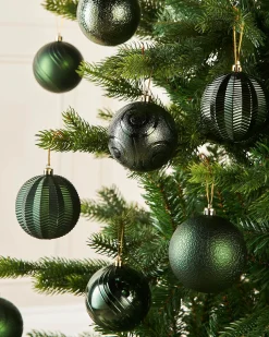 WeRChristmas Sage Green Shatterproof Baubles, 16 Pack, 8 Cm