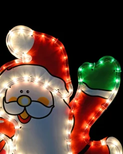 WeRChristmas Santa And Snowman Rope Light Silhouette, 71 Cm