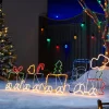 WeRChristmas Santa And Train Rope Light Silhouette, 200 Cm