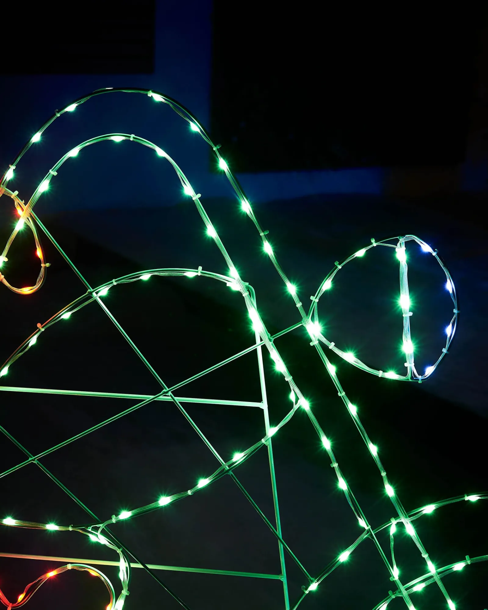 WeRChristmas Santa On A Motorbike Rope Light Silhouette, 1.6 M