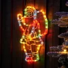 WeRChristmas Santa Rope Light Silhouette, 41 Cm
