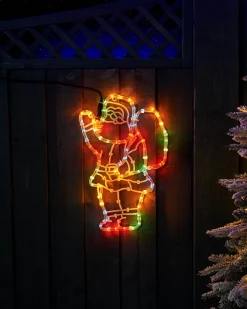 WeRChristmas Santa Rope Light Silhouette, 41 Cm