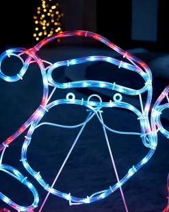 WeRChristmas Santa Rope Light Silhouette, 59 Cm