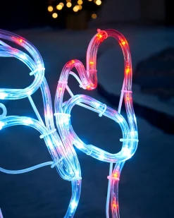 WeRChristmas Santa Rope Light Silhouette, 59 Cm