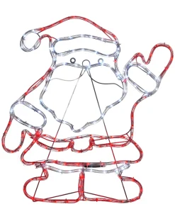 WeRChristmas Santa Rope Light Silhouette, 59 Cm