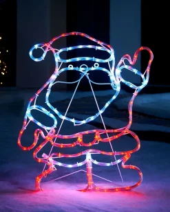 WeRChristmas Santa Rope Light Silhouette, 59 Cm