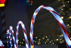 WeRChristmas Set Of 4 Candy Cane Arch Pathway Stake Lights, 50 Cm