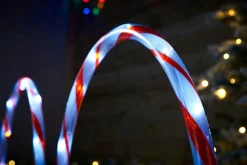 WeRChristmas Set Of 4 Candy Cane Arch Pathway Stake Lights, 50 Cm