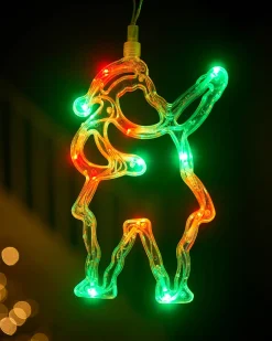WeRChristmas Set Of 6 Characters Rope Light Silhouette, Green, 5 M