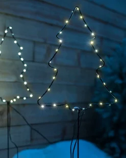 WeRChristmas Set Of 4 Christmas Tree Pathway Stake Lights, 70 Cm