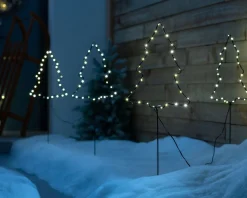WeRChristmas Set Of 4 Christmas Tree Pathway Stake Lights, 70 Cm