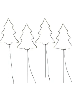 WeRChristmas Set Of 4 Christmas Tree Pathway Stake Lights, 70 Cm