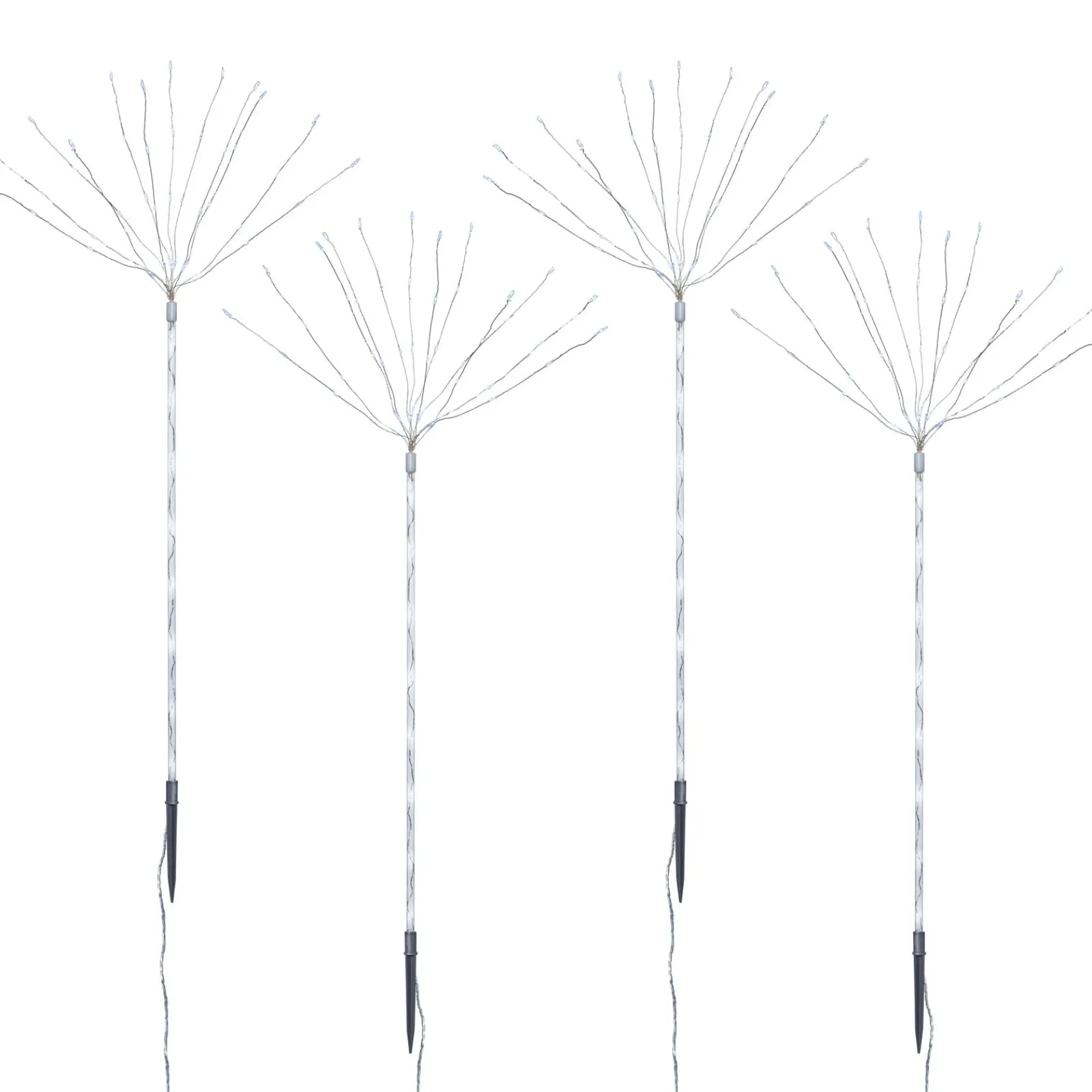 WeRChristmas Set Of 4 Firework Pathway Stake Lights, 96 Cm
