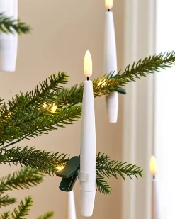 WeRChristmas Set Of 12 LED Clip On Candles, 15 Cm