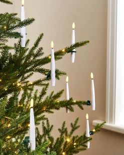 WeRChristmas Set Of 12 LED Clip On Candles, 15 Cm