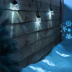 WeRChristmas Set Of 3 LED Snowflake Projector Lights, 72 Cm