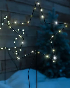 WeRChristmas Set Of 4 Pre-Lit Star Pathway Lights, 65 Cm