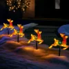 WeRChristmas Set Of 4 Reindeer Silhouette Pathway Stake Lights, 26 Cm