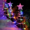 WeRChristmas Set Of 4 Spiral Trees Rope Light Silhouette, 55 Cm