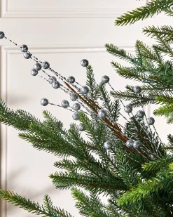 WeRChristmas Silver Berry Christmas Tree Spray, 78 Cm