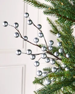 WeRChristmas Silver Berry Christmas Tree Spray, 45 Cm