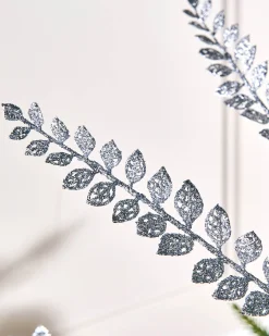 WeRChristmas Silver Leaf Christmas Tree Spray, 84 Cm