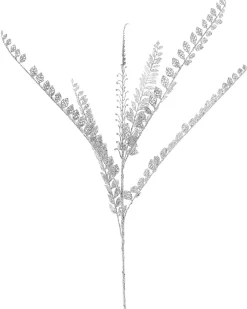 WeRChristmas Silver Leaf Christmas Tree Spray, 84 Cm
