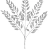 WeRChristmas Silver Leaf Christmas Tree Spray, 73 Cm