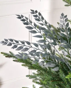 WeRChristmas Silver Leaf Christmas Tree Spray, 73 Cm