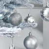 WeRChristmas Silver Shatterproof Bauble, 50 Pack