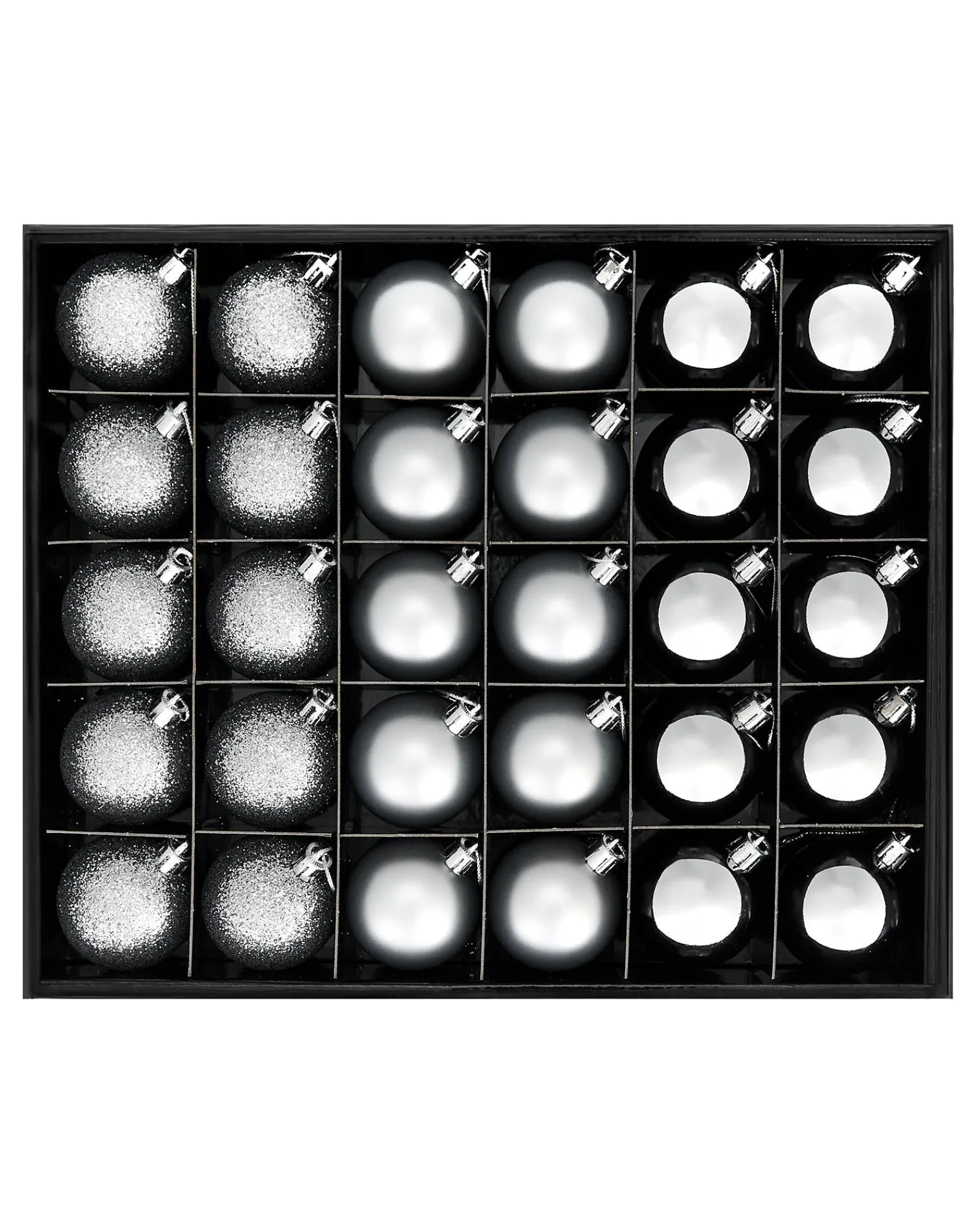 WeRChristmas Silver Shatterproof Bauble, 50 Pack