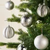 WeRChristmas Silver Shatterproof Baubles, 16 Pack, 8 Cm