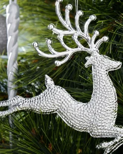 WeRChristmas Silver Shatterproof Baubles Set, 50 Pack