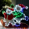 WeRChristmas Skating Snowmen Rope Light Silhouette, 52 Cm