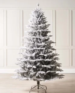 WeRChristmas Snow Flocked Grey Fir Christmas Tree, 6 Ft