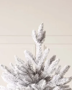 WeRChristmas Snow Flocked Grey Fir Christmas Tree, 6 Ft