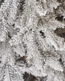 WeRChristmas Snow Flocked Grey Fir Christmas Tree, 7 Ft