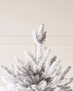 WeRChristmas Snow Flocked Grey Fir Christmas Tree, 7 Ft