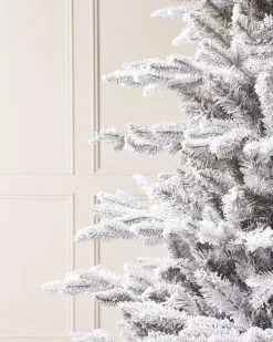 WeRChristmas Snow Flocked Grey Fir Christmas Tree, 7 Ft